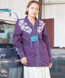 チャイハネ | 【チャイハネ】刺繍MEN'Sウエスタンシャツ(シャツ/ブラウス)