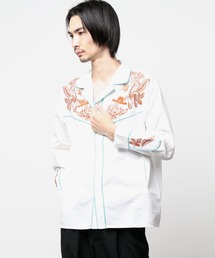 チャイハネ | 【チャイハネ】刺繍MEN'Sウエスタンシャツ(シャツ/ブラウス)