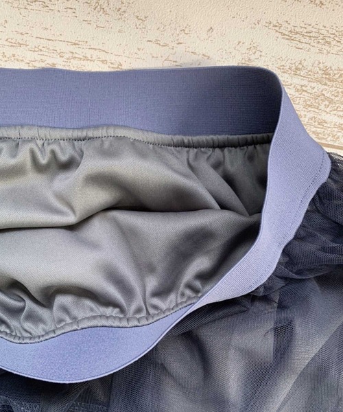 CORNERS(コーナーズ)の「チュールティアードスカート(スカート・レディース・グレー/アイボリー/ブラック/チャコールグレー/レッド/サックスブルー/ピンク/ラベンダー/ミント/ブラウン・M)」の18枚目の写真