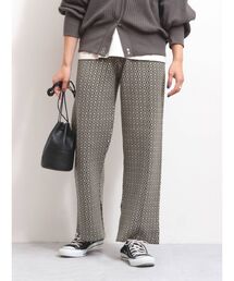 【WEB限定】ジャカード編みニットパンツ