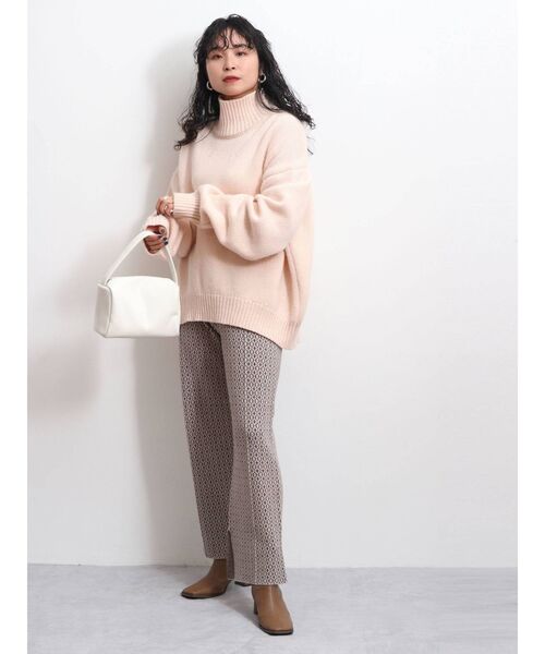 Ungrid(アングリッド)の「【WEB限定】ジャカード編みニットパンツ(その他パンツ・レディース・ブラウン/カーキ/キャメル・FREE)」の9枚目の写真