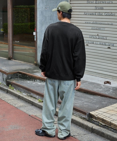 ハイゲージカラーリングニットオーバールーズカーディガン