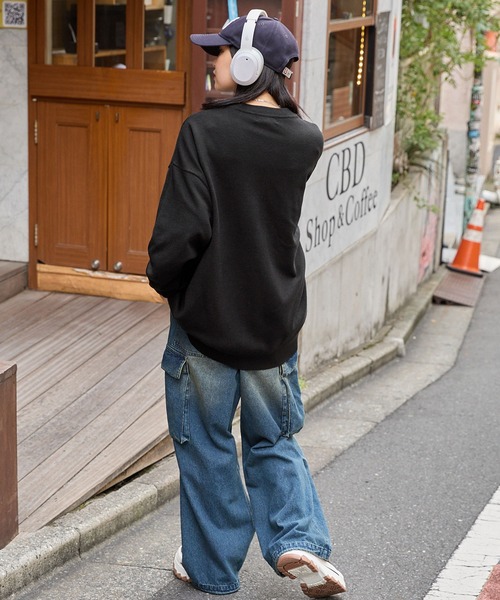 ハイゲージカラーリングニットオーバールーズカーディガン