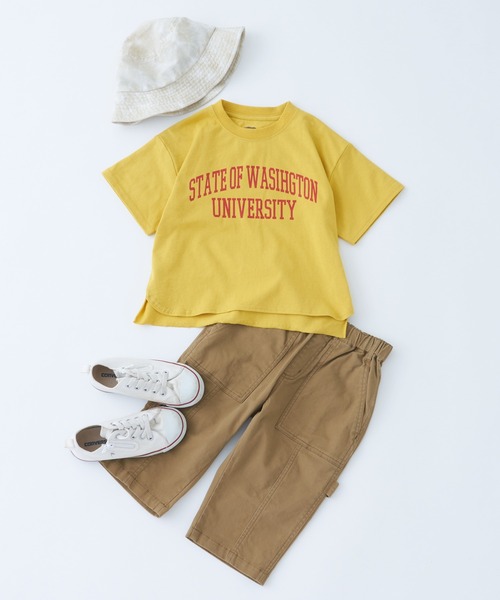 CIAOPANIC TYPY（チャオパニックティピー）の「【KIDS】USAカレッジTee（Tシャツ/カットソー・キッズ・アイボリー/ネイビー/イエロー・SMALL/MEDIUM/LARGE/X-LARGE/XX-LARGE）」の9枚目の写真