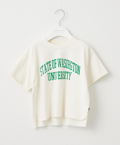 CIAOPANIC TYPY（チャオパニックティピー）の「【KIDS】USAカレッジTee（Tシャツ/カットソー・キッズ・アイボリー/ネイビー/イエロー・SMALL/MEDIUM/LARGE/X-LARGE/XX-LARGE）」の6枚目の写真