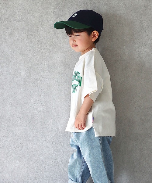 CIAOPANIC TYPY（チャオパニックティピー）の「【KIDS】USAカレッジTee（Tシャツ/カットソー・キッズ・アイボリー/ネイビー/イエロー・SMALL/MEDIUM/LARGE/X-LARGE/XX-LARGE）」の14枚目の写真