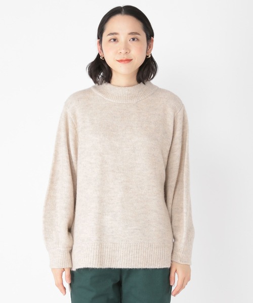 studio CLIP（スタディオクリップ）の「【WEB限定】洗える5ゲージハイネックプルオーバー（ニット/セーター・レディース・ピンク/グリーン/アイボリー/キャメル/チャコール・MEDIUM/LARGE）」の15枚目の写真