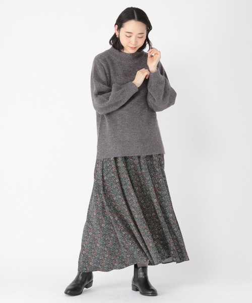 studio CLIP（スタディオクリップ）の「【WEB限定】洗える5ゲージハイネックプルオーバー（ニット/セーター・レディース・ピンク/グリーン/アイボリー/キャメル/チャコール・MEDIUM/LARGE）」の6枚目の写真