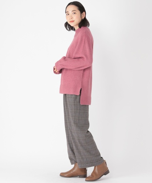 studio CLIP（スタディオクリップ）の「【WEB限定】洗える5ゲージハイネックプルオーバー（ニット/セーター・レディース・ピンク/グリーン/アイボリー/キャメル/チャコール・MEDIUM/LARGE）」の7枚目の写真