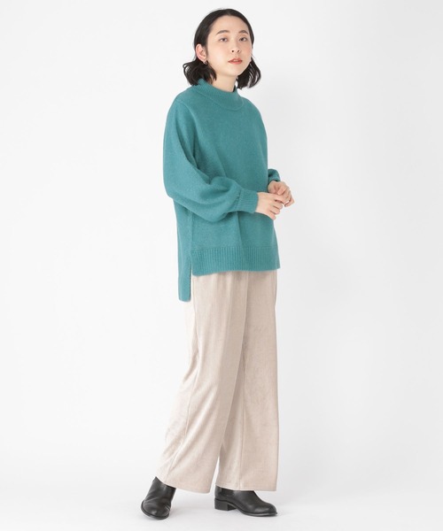 studio CLIP（スタディオクリップ）の「【WEB限定】洗える5ゲージハイネックプルオーバー（ニット/セーター・レディース・ピンク/グリーン/アイボリー/キャメル/チャコール・MEDIUM/LARGE）」の9枚目の写真