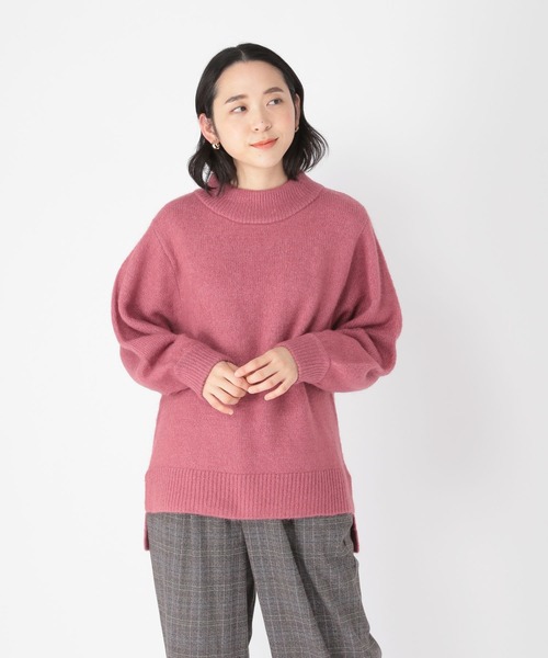 studio CLIP（スタディオクリップ）の「【WEB限定】洗える5ゲージハイネックプルオーバー（ニット/セーター・レディース・ピンク/グリーン/アイボリー/キャメル/チャコール・MEDIUM/LARGE）」の11枚目の写真