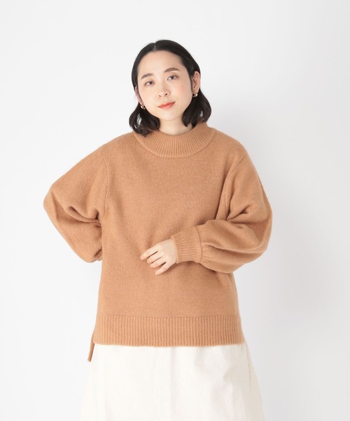 studio CLIP（スタディオクリップ）の「【WEB限定】洗える5ゲージハイネックプルオーバー（ニット/セーター・レディース・ピンク/グリーン/アイボリー/キャメル/チャコール・MEDIUM/LARGE）」の13枚目の写真