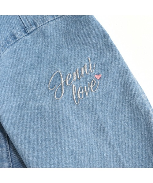 JENNI love（ジェニィラブ）の「ライダース風デニムGジャン（デニムジャケット・キッズ・オフホワイト/サックスブルー・130cm/140cm/150cm/160cm）」の13枚目の写真