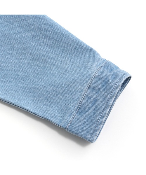 JENNI love（ジェニィラブ）の「ライダース風デニムGジャン（デニムジャケット・キッズ・オフホワイト/サックスブルー・130cm/140cm/150cm/160cm）」の14枚目の写真