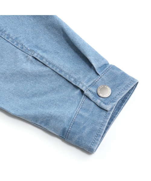 JENNI love（ジェニィラブ）の「ライダース風デニムGジャン（デニムジャケット・キッズ・オフホワイト/サックスブルー・130cm/140cm/150cm/160cm）」の15枚目の写真