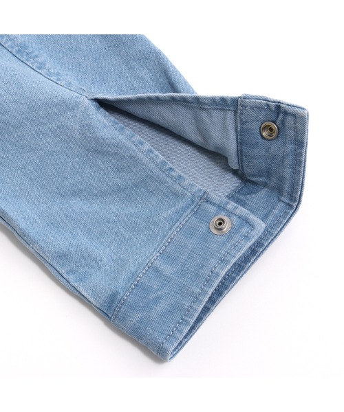 JENNI love（ジェニィラブ）の「ライダース風デニムGジャン（デニムジャケット・キッズ・オフホワイト/サックスブルー・130cm/140cm/150cm/160cm）」の16枚目の写真