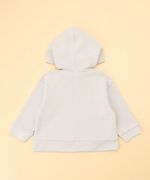 COMME CA ISM(コムサイズム)の「ギンガムチェック使い パーカ(80・90cm)(パーカー・キッズ・ベージュ/ネイビー・80cm/90cm)」の4枚目の写真