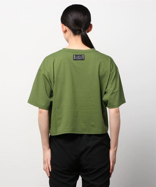Hurley （ハーレー）の「Hurley/ハーレー 水陸両用ショート丈フロントロゴTシャツ/ラッシュガード   WSS2200010（Tシャツ/カットソー・レディース・ホワイト/ブラック/カーキ・S/M）」の10枚目の写真