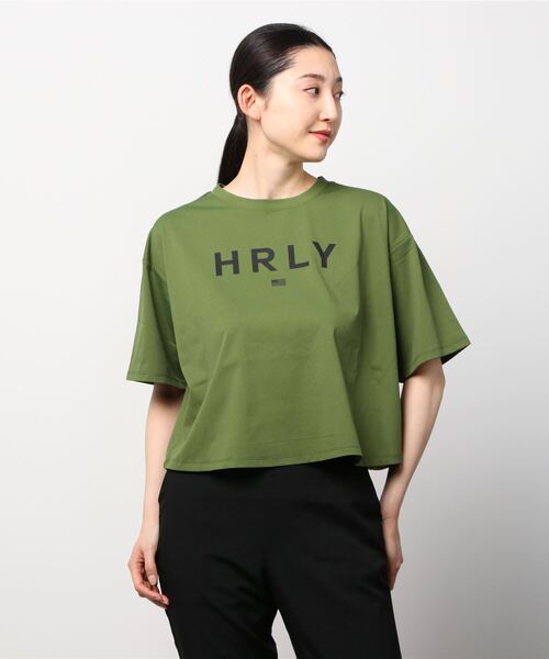 Hurley （ハーレー）の「Hurley/ハーレー 水陸両用ショート丈フロントロゴTシャツ/ラッシュガード   WSS2200010（Tシャツ/カットソー・レディース・ホワイト/ブラック/カーキ・S/M）」の22枚目の写真