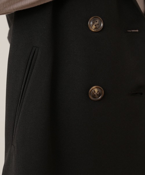 NATURAL BEAUTY BASIC（ナチュラルビューティーベーシック）の「リネンライクロングジレ（ベスト・レディース・ブラック/ベージュ・MEDIUM）」の17枚目の写真