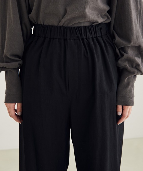 SALON adam et rope'（サロン アダム エ ロペ）の「【洗える】裾スカラップパンツ（その他パンツ・レディース・ホワイト/ブラック・FREE）」の14枚目の写真
