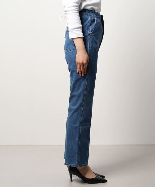 ehka sopo（エヘカソポ）の「レースアップデニムパンツ（デニムパンツ・レディース・ブラック/ネイビー/ブルー・ﾌﾘ-）」の4枚目の写真