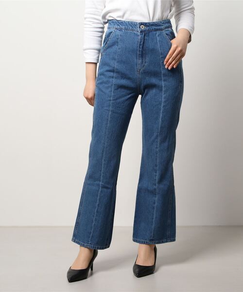 ehka sopo（エヘカソポ）の「レースアップデニムパンツ（デニムパンツ・レディース・ブラック/ネイビー/ブルー・ﾌﾘ-）」の10枚目の写真