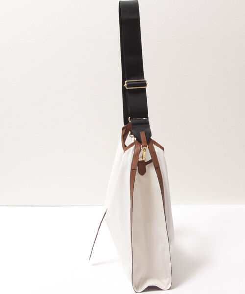 ORSETTO（オルセット）の「【ORSETTO/オルセット】【WEB限定】ナイロントートバッグ（トートバッグ・レディース・ブラック/ホワイト系その他4/グレイッシュベージュ・FREE）」の7枚目の写真