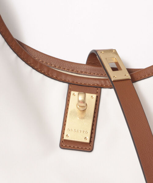 ORSETTO（オルセット）の「【ORSETTO/オルセット】【WEB限定】ナイロントートバッグ（トートバッグ・レディース・ブラック/ホワイト系その他4/グレイッシュベージュ・FREE）」の9枚目の写真