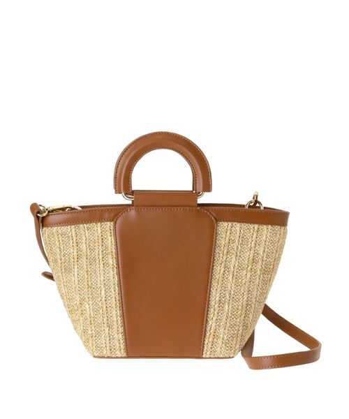 RESEXXY（リゼクシー）の「ミックスマテリアルバッグ（ハンドバッグ・レディース・ベージュ/ブラウン・FREE）」の21枚目の写真