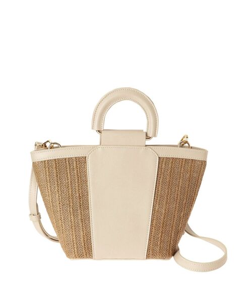 RESEXXY（リゼクシー）の「ミックスマテリアルバッグ（ハンドバッグ・レディース・ベージュ/ブラウン・FREE）」の22枚目の写真