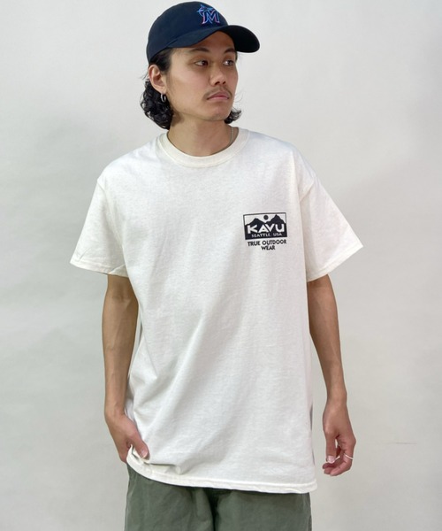 KAVU(カブー)の「KAVU/カブー トゥルーロゴ ルーズシルエット バックプリントTシャツ 19821630(Tシャツ/カットソー・メンズ・グリーン/オフホワイト/ホワイト/ネイビー/ダークグリーン/ブラック・L/XL/M)」の15枚目の写真