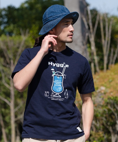 LB/S (エルビーエス)の「ESPACE VERT別注 コットン100% 表面感あるスラブ生地 ペンギンプリントTシャツ(Tシャツ/カットソー・メンズ・その他/その他1/その他2/その他3/その他4/その他5/その他6・MEDIUM/LARGE/X-LARGE)」の3枚目の写真
