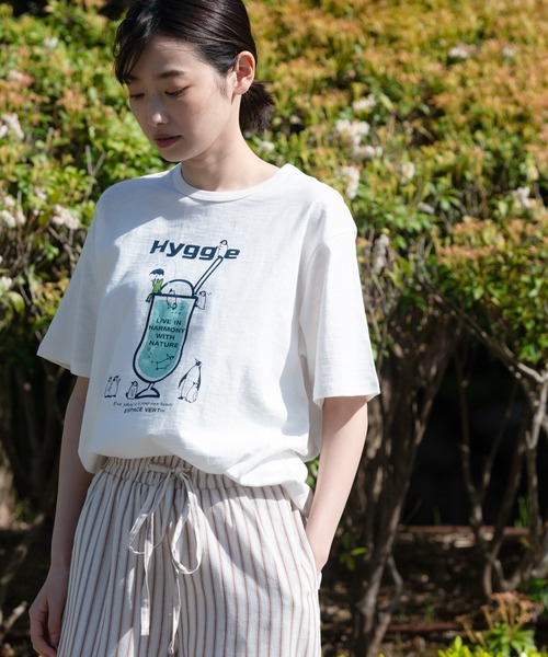 LB/S (エルビーエス)の「ESPACE VERT別注 コットン100% 表面感あるスラブ生地 ペンギンプリントTシャツ(Tシャツ/カットソー・メンズ・その他/その他1/その他2/その他3/その他4/その他5/その他6・MEDIUM/LARGE/X-LARGE)」の2枚目の写真