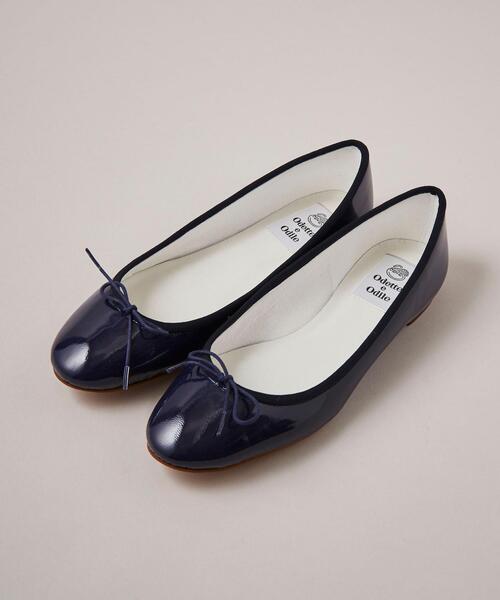 【オーダー】バレリーナフラット（ボディカラー：ネイビー）
