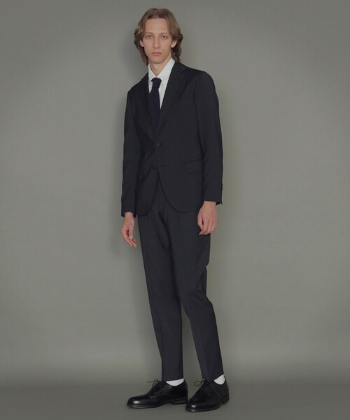 MACKINTOSH LONDON（マッキントッシュ ロンドン）の「【Breasy Jacket】トロピカル無地セットアップパンツ（その他パンツ・メンズ・ネイビー/チャコールグレー・40/38/42/36）」の4枚目の写真