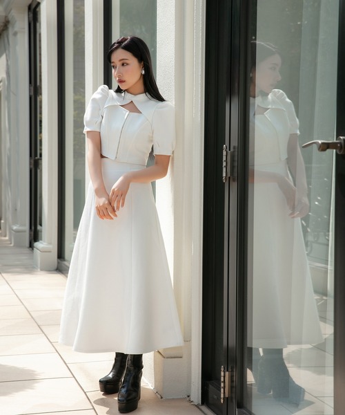 ANDGEEBEE（アンジービー）の「ワッフルスカート（スカート・レディース・ホワイト/ブラック・MEDIUM）」の11枚目の写真