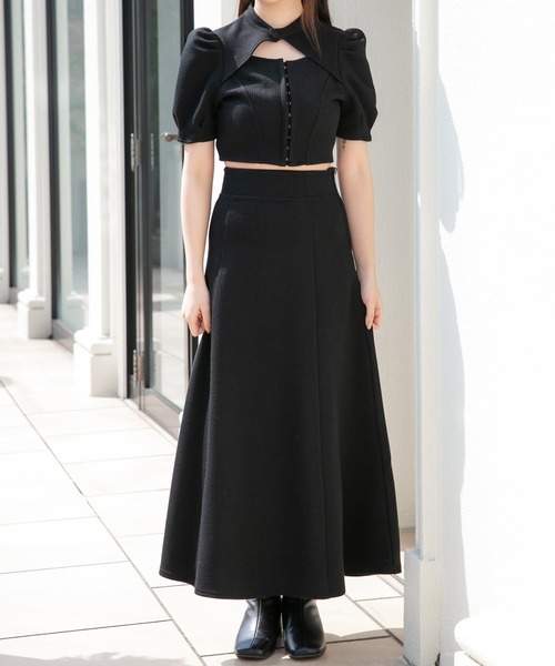 ANDGEEBEE（アンジービー）の「ワッフルスカート（スカート・レディース・ホワイト/ブラック・MEDIUM）」の8枚目の写真