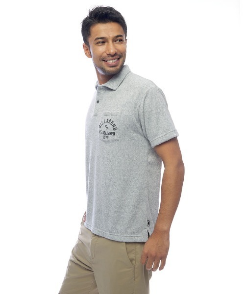 BILLABONG(ビラボン)の「BILLABONG メンズ PILE POLO ポロシャツ 【2022年春夏モデル】/ビラボンポロシャツ(ポロシャツ・メンズ・ネイビー/ホワイト/グレー・MEDIUM/X-LARGE/LARGE)」の10枚目の写真