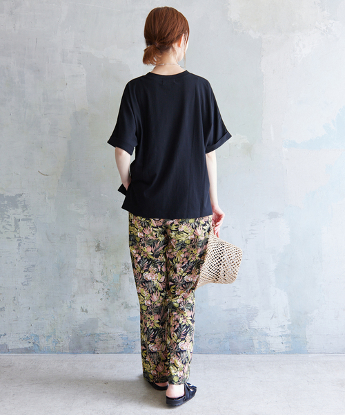 SLOBE IENA（スローブイエナ）の「袖ターンバックTEE◆（Tシャツ/カットソー・レディース・グレー系その他/ブラック/グリーン/ブラウン・FREE）」の8枚目の写真
