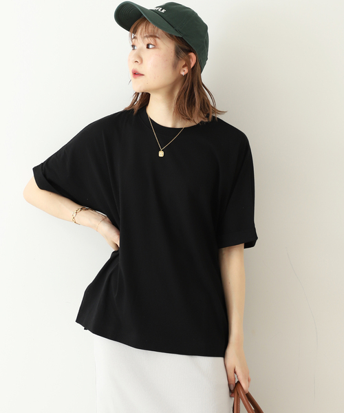 SLOBE IENA（スローブイエナ）の「袖ターンバックTEE◆（Tシャツ/カットソー・レディース・グレー系その他/ブラック/グリーン/ブラウン・FREE）」の16枚目の写真