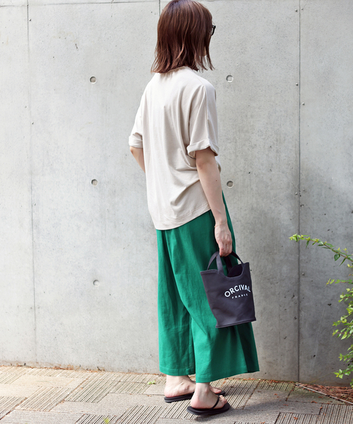 SLOBE IENA（スローブイエナ）の「袖ターンバックTEE◆（Tシャツ/カットソー・レディース・グレー系その他/ブラック/グリーン/ブラウン・FREE）」の19枚目の写真