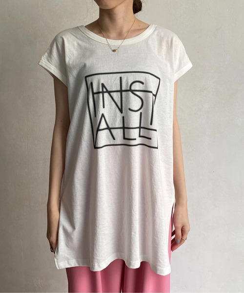 CAPRICIEUX LE'MAGE（カプリシューレマージュ）の「2WAYフレンチTシャツ（Tシャツ/カットソー・レディース・オフホワイト/カーキ・FREE）」の22枚目の写真