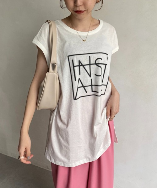 CAPRICIEUX LE'MAGE（カプリシューレマージュ）の「2WAYフレンチTシャツ（Tシャツ/カットソー・レディース・オフホワイト/カーキ・FREE）」の13枚目の写真