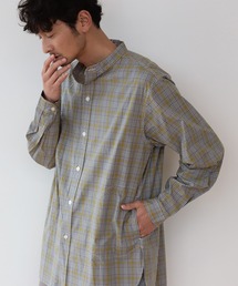 B:MING by BEAMS（ビーミングバイビームス）の「B:MING by BEAMS / ブロード チェック バンドカラーシャツ（シャツ/ブラウス・メンズ）」