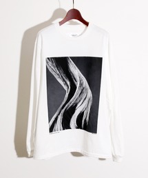 JANESMITH ジェーンスミス / SEED POD AND DRIDE FLOWER LONG SLEEVE T-SHIRT グラフィックプリントビッグシルエットロンT / 22WCT-#453S-SL