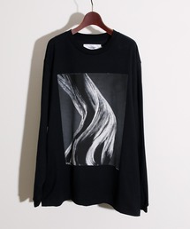 JANESMITH ジェーンスミス / SEED POD AND DRIDE FLOWER LONG SLEEVE T-SHIRT グラフィックプリントビッグシルエットロンT / 22WCT-#453S-SL