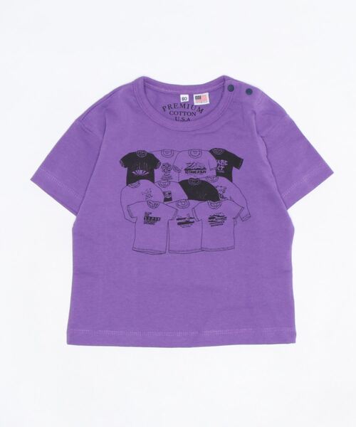 【コットンUSA】プリント半袖Tシャツ(80~150cm)