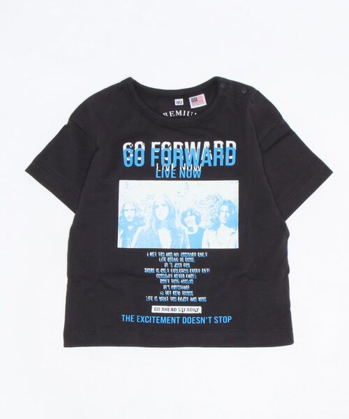 Life Support Products(ライフサポートプロダクツ)の「【コットンUSA】プリント半袖Tシャツ(80~150cm)(Tシャツ/カットソー・キッズ・チャコール/イエロー/オフホワイト/レッド/パープル/ブラック・95/90/100/110/120/130/150/80/140)」の3枚目の写真