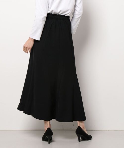 JUMELLE(ジュメロ)の「【低身長~高身長】ツイルマーメイドスカート(スカート・レディース・ブラック/アイボリー・SMALL/MEDIUM)」の4枚目の写真